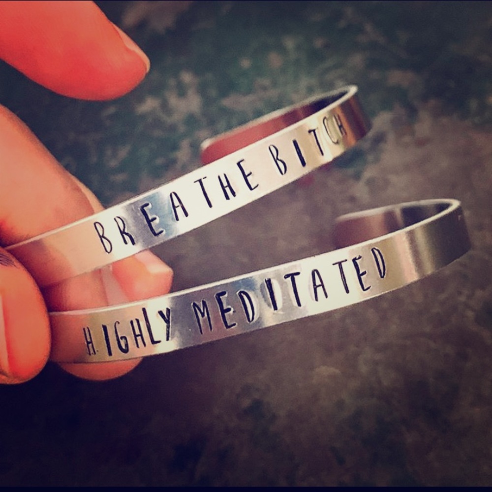 Custom mantra bracelets!
